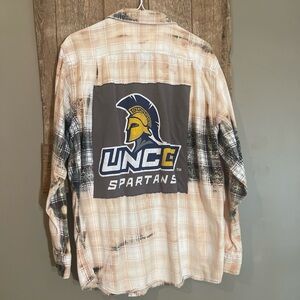UNCC Spartans Plaid Shirt